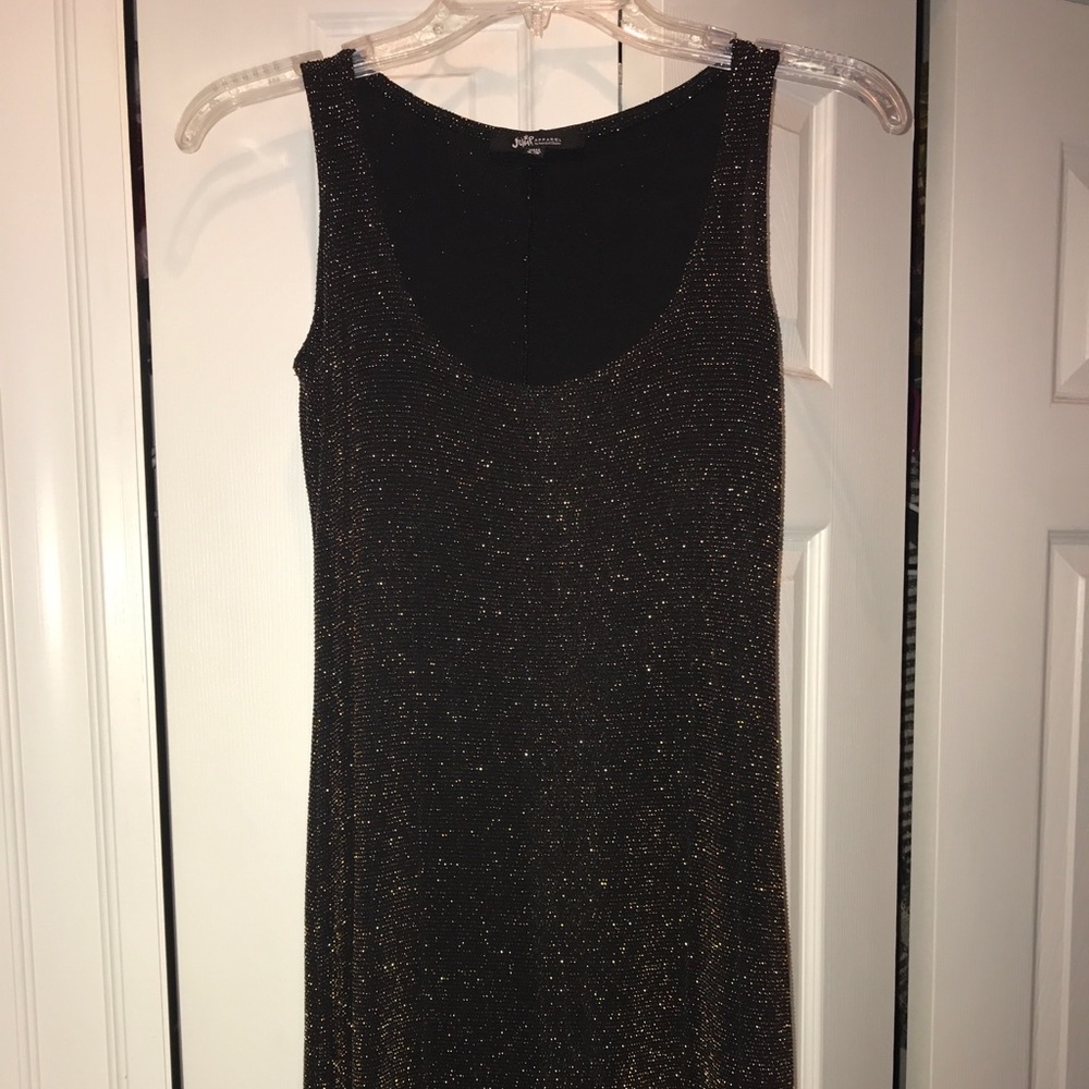 Sparkly black mini dress